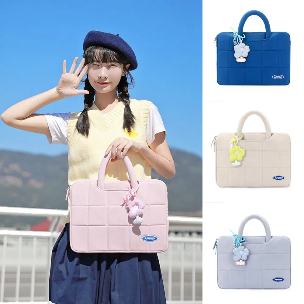 Fashion With Pendant Computer Bag Comfortable Waterproof Portable PC Bag Shockproof Cute Briefcase Cover