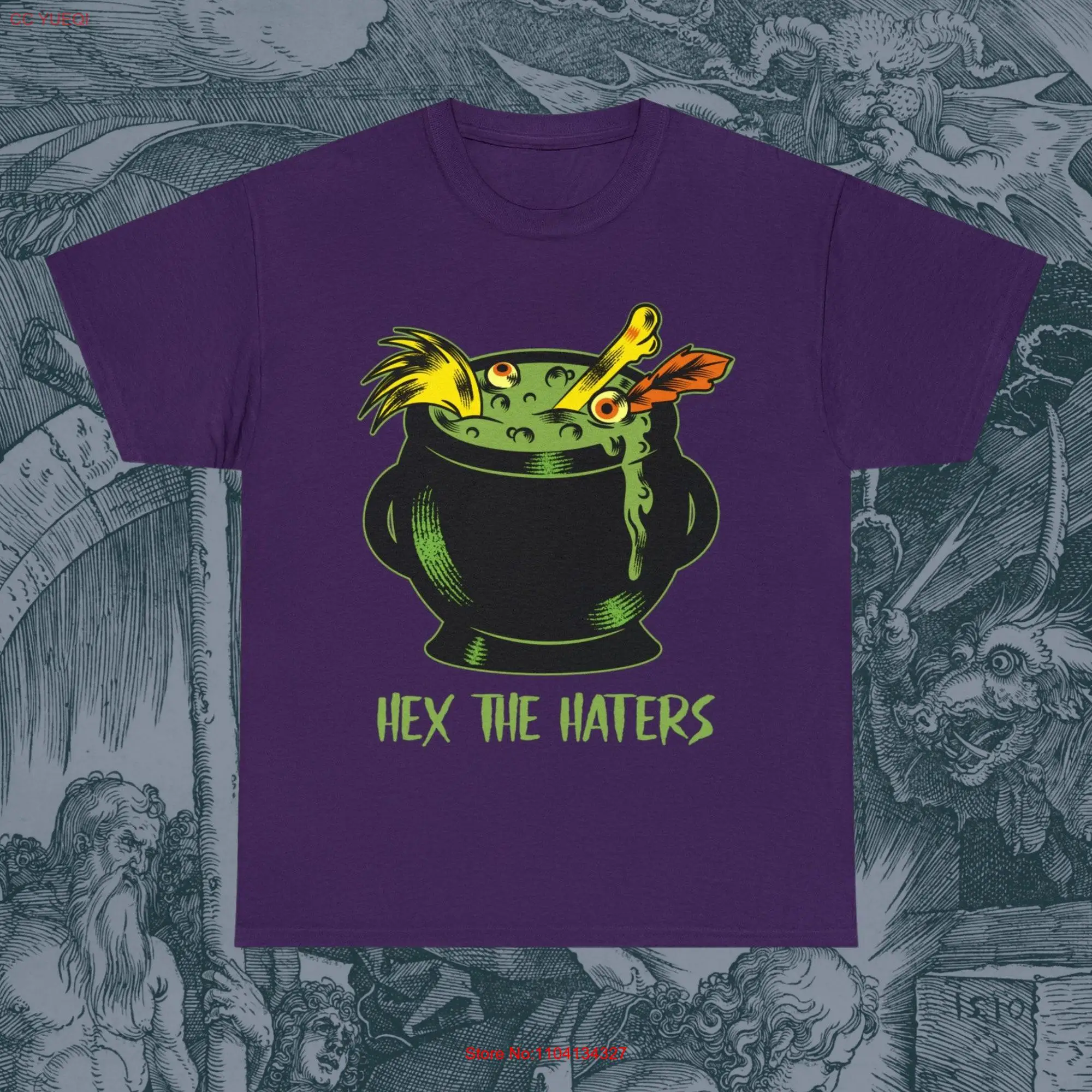 Футболка Hex the Haters, альтернативная Готическая ведьма, ведьма, страх эмо, темный альтgirl, готические скелеты, призрак, ведьма