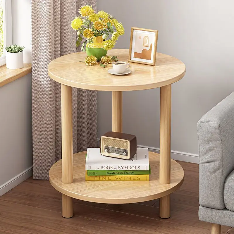 

Bedsite Table Simple Mini Night stand Modern Living Room Cabinet storage Side Table Wooden Round Bedroom Bedsite table Furniture