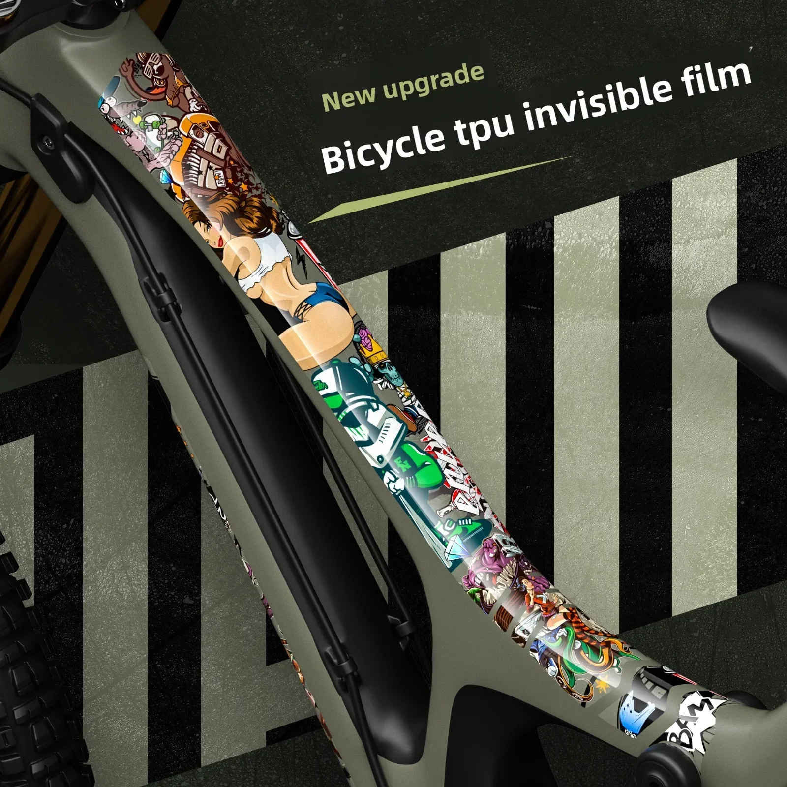 

ENLEE StealthGuard Vinyl Wrap - 3M Automotive-Grade Protection Film with ColorShift Technology for Bicycles