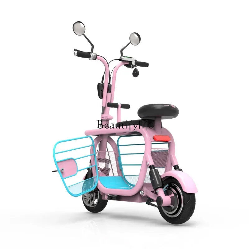 

*FG44Electric Car Light-Duty Vehicle Women's Mini Lithium FOLDABLE Battery Car