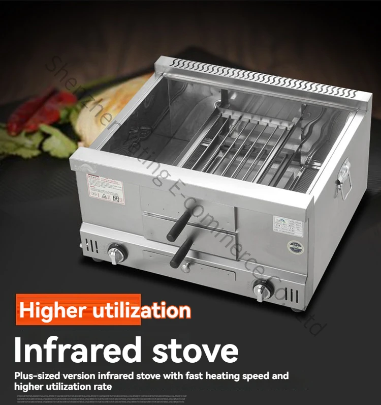 

Новая коммерческая печь для руцзяома с правым воздухозаборником, газовая печь-духовка для байцзи, паровых булочек и кунжутных лепешек, уличная печь-контейнер