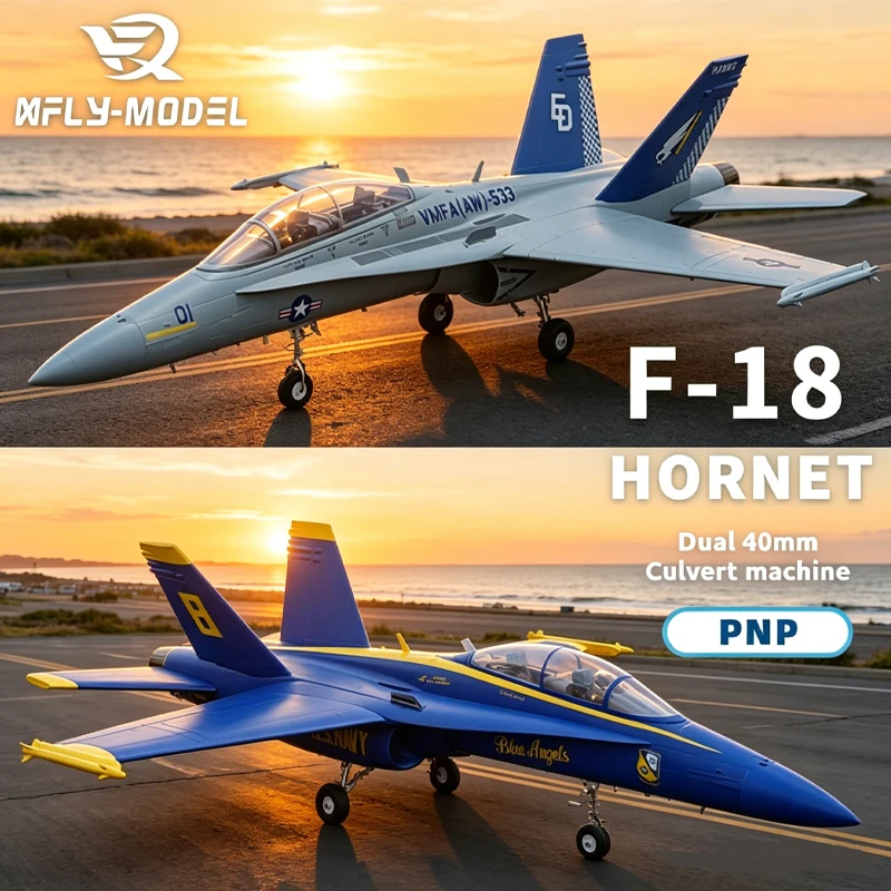

XFly Twin double 40mm F-18 Hornet Remote control fighter plane fixed wing airplane model EPO foam assembly RC toy PNP version