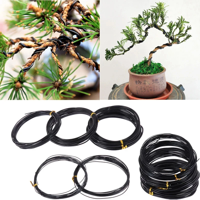 5meters Wire Twist Ties for Bonsai Vine Training Tool Garden Cable Climbers Slicer Bonsai Plant Contral Wire Garden Accesssories