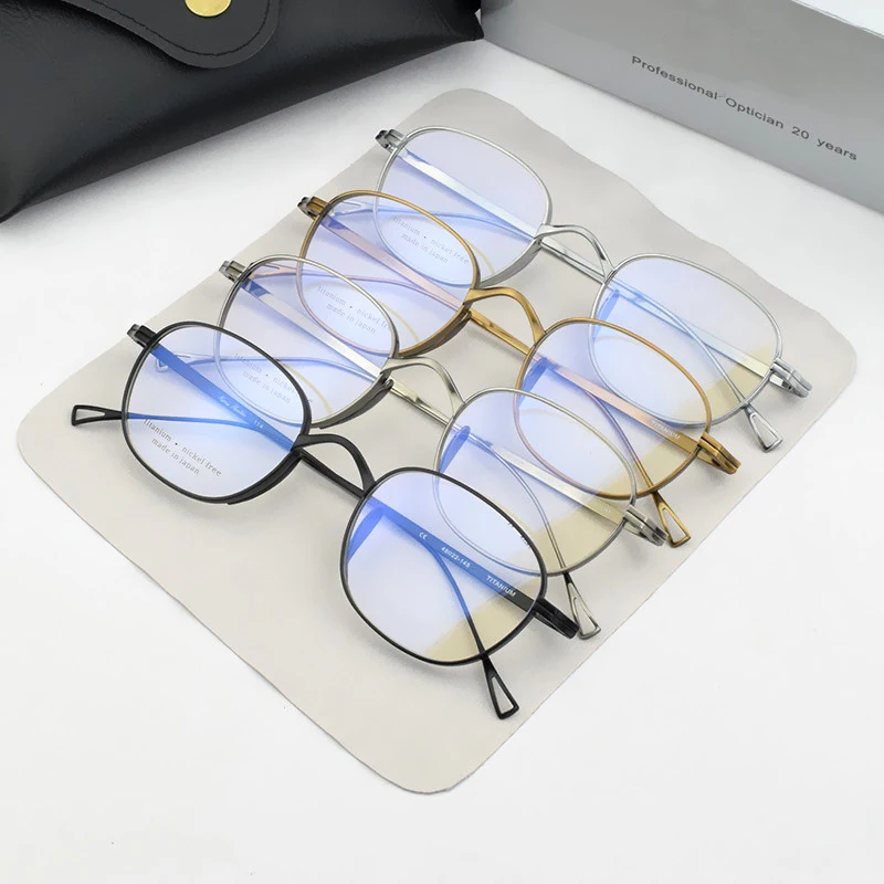 

TAG Hezekiah brand Titanium Glasses Frame Men Retro Korean Eyeglasses Woman Eyewear Myopia Optical Prescription spectacle Women