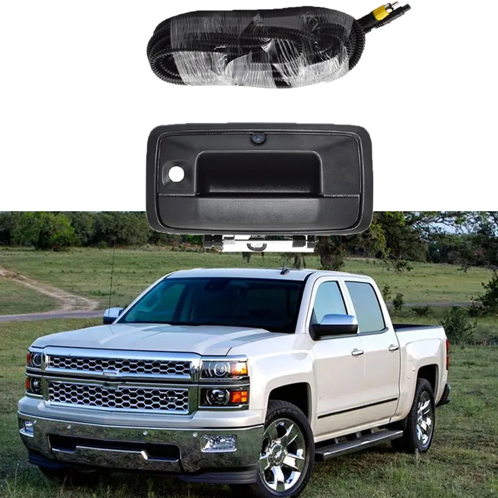 Car Tailgate Handle Rear View Backup Camera For Chevy Silverado/GMC Sierra 1500, GMC Sierra 2500HD 3500HD/GMC Canyon 2015-2018