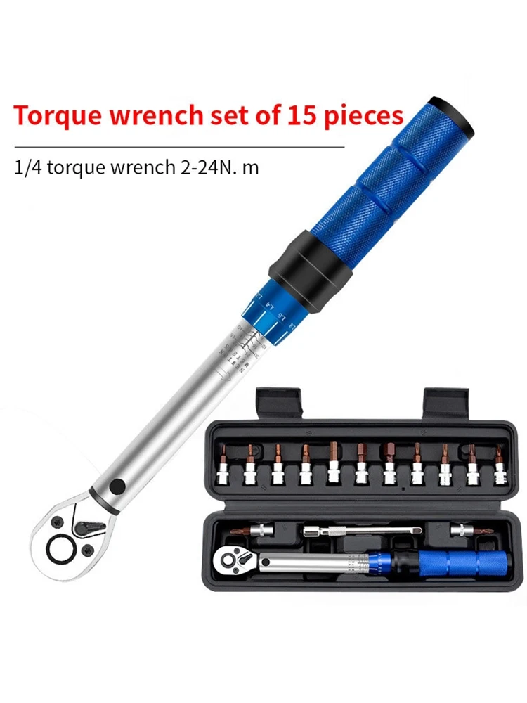 AliExpress NONE Bike Torque Wrench Set, High Precision Pre-set Torque Wrench Set, Adjustable Small Torque Ratchet Bicycle & Mechanical Repair