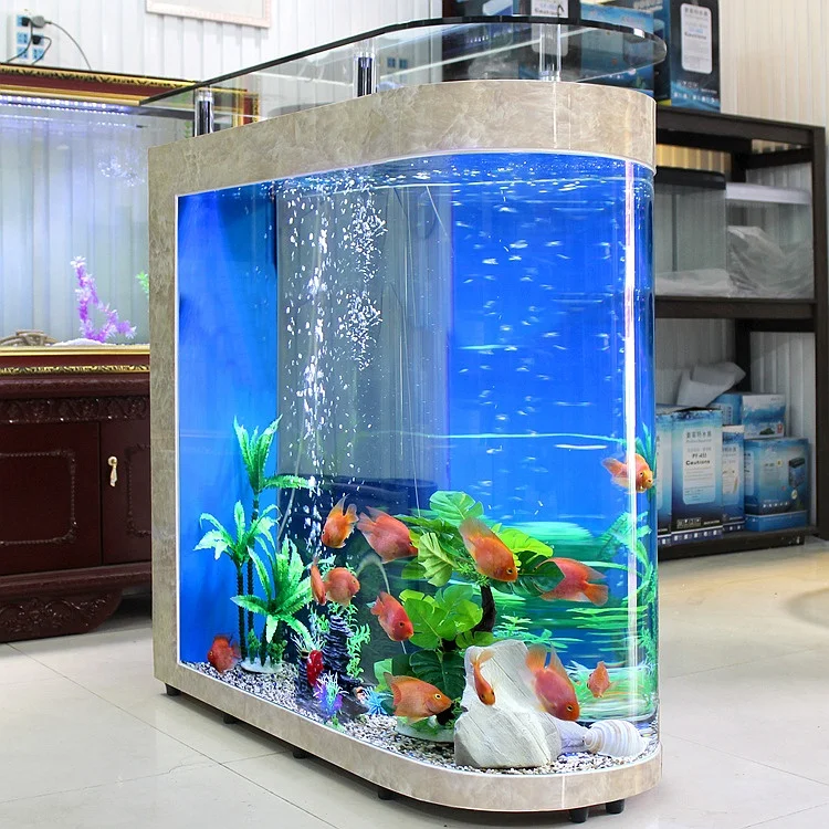 Transparent large acrylic aquariums table fish tank for sale Bullet style aquarium fish tank