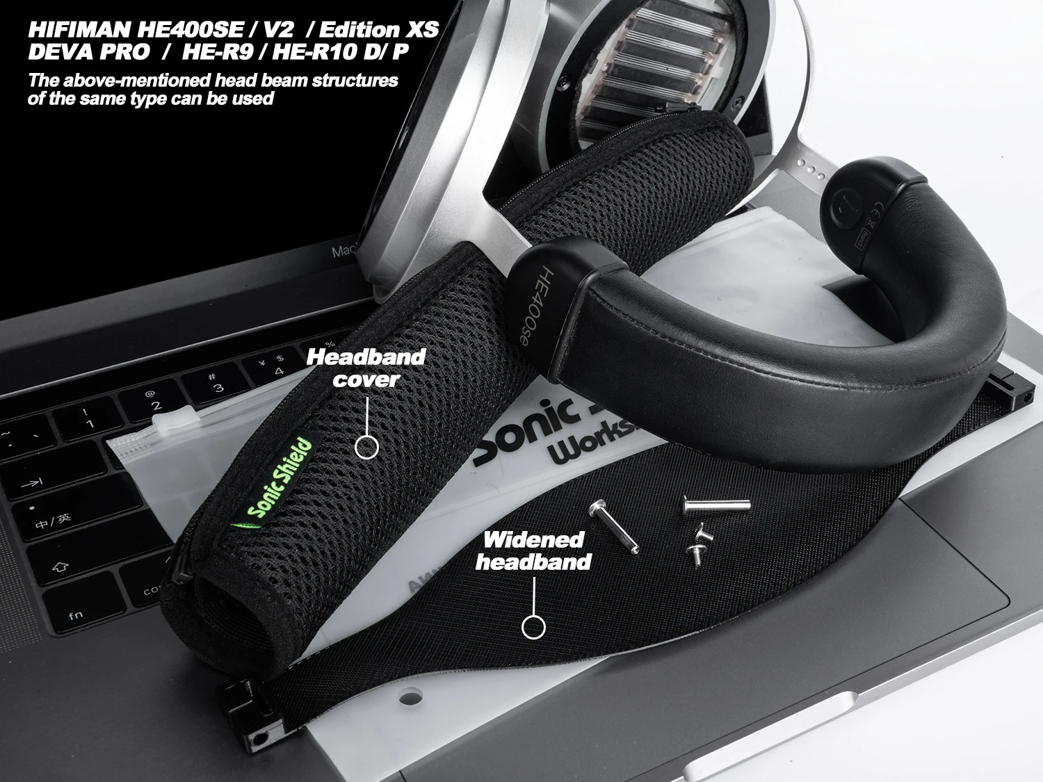 Verbreitertes Kopfband zur Druckentlastung für HIFIMAN HE400SE/V2/Edition XS/DEVA PRO/HE-R9 R10 Kopfhörer Kopfpolster – Detail 3