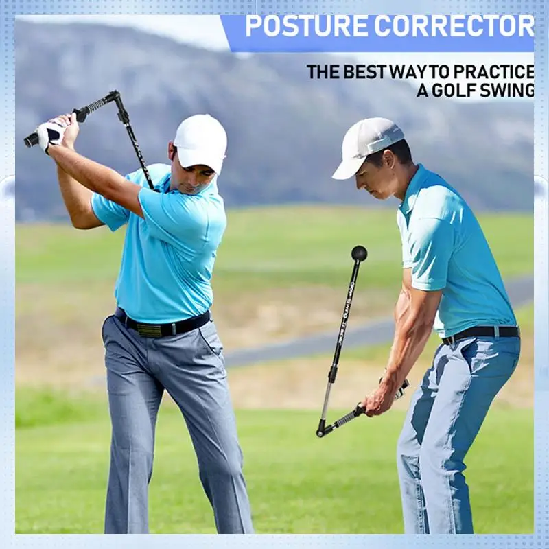 

ABHQ-Golf Training Aid Multi Adjustable Golf Swing Training Aid Stick Forearm Rotation Swing Posture Corrector