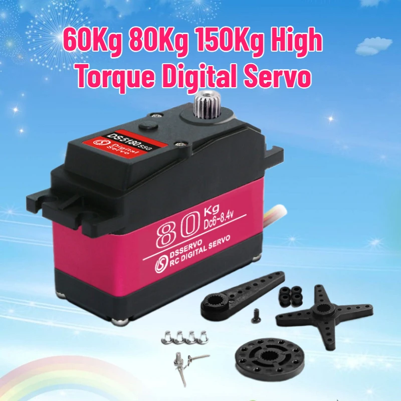 

Dsservo 1/5 60Kg 80Kg 150Kg High Torque Digital Servo for Remote Control Car Steering Robot Rm 12V/24V