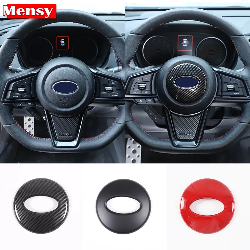 

For Subaru WRX 2021 2022 2023 ABS car steering wheel logo frame decorative sticker interior modification accessories