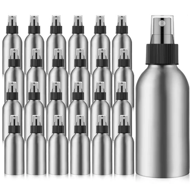 10PCS 30/40/50/100/120/150ml Portable Empty Aluminum Perfume Spray Bottle Cosmetic Sprayer Fine Mist Atomizer Refillable Bottles