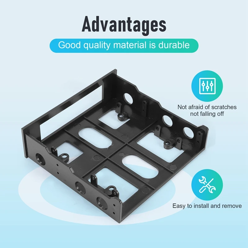 3.5 To 5.25 Hard Drive Drive Bay Front Bay Bracket Adapter,Mount 3.5 Inch Devices In 5.25In Bay Promotion