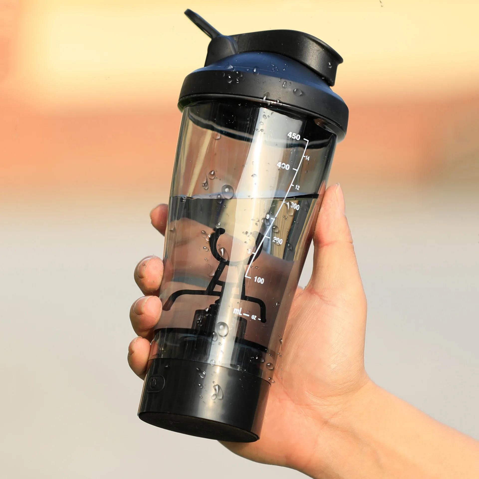 USB Rechargeable Electric Mixing Cup Portable Protein Powder Shaker Bottle Mixer Shaker Bottle Protein Shaker Protein Cup Shaker