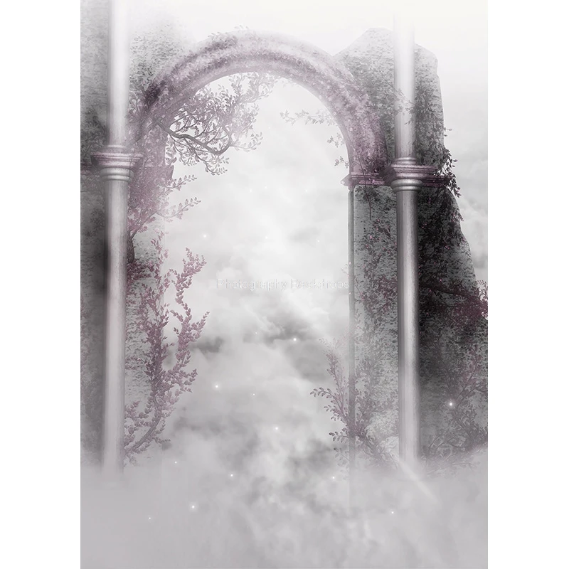 비닐 사용자 정의 꿈 숲 성 동화 어린이 사진 배경 소품 사진 배경 2158 TTW-04