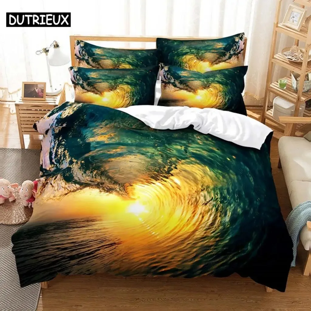 

Beaches And Waves Bedding Set Duvet Cover Set 3d Bedding Digital Printing Bed Linen Queen Size Bedding Set Fashion Design