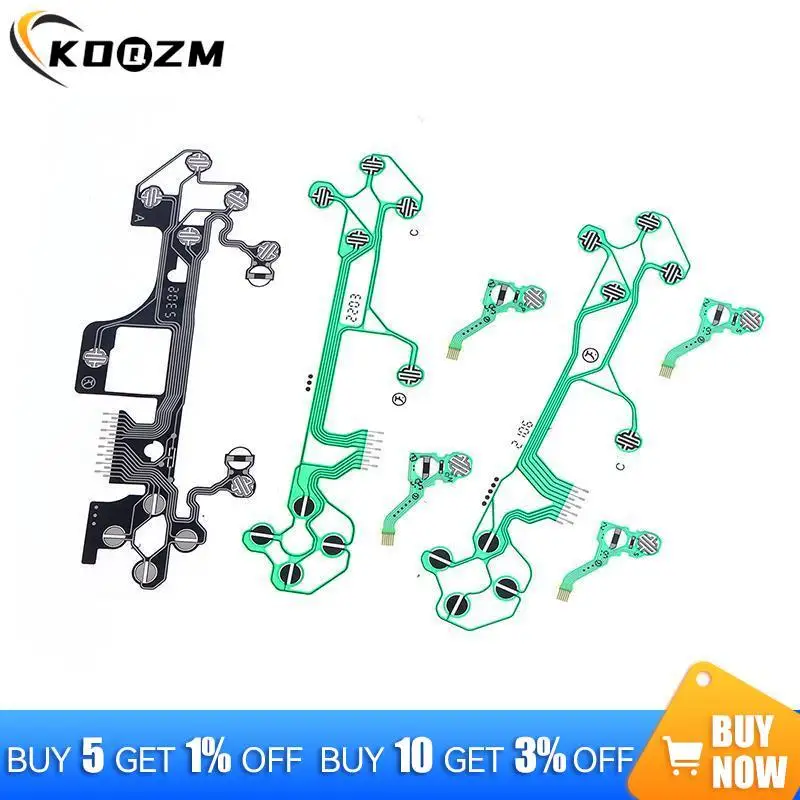 1Set For PS5 V1 V2 V3 Controller Conductive Film Flex Cable Ribbon Cable replacement For PS5 Controller Film Keypad Flex Cable