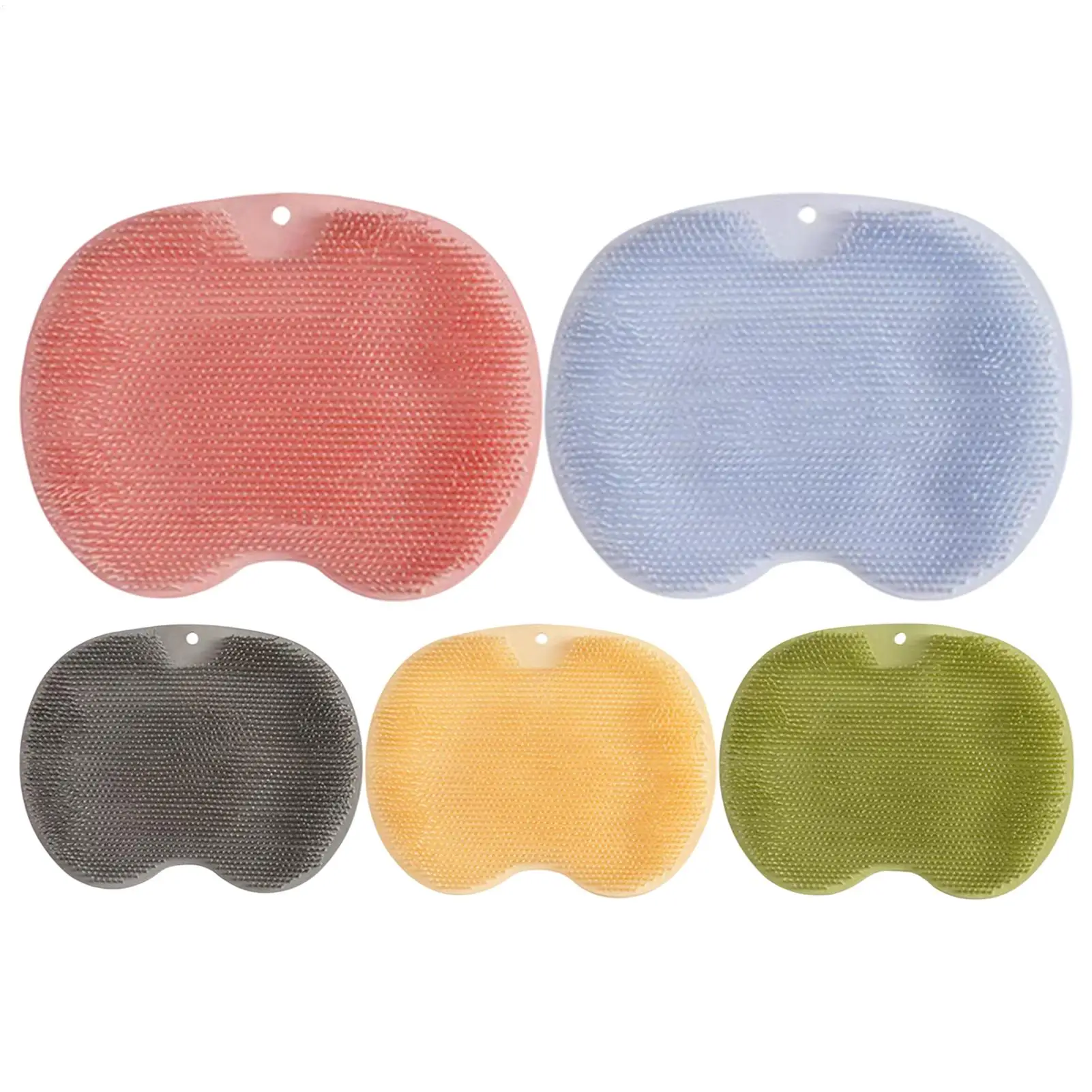 Silicone Scrubber Foot Brush Body Cleanser Silicone Sponge Bath Massage Mat Shower Back Brush Wall Mounted Foot Wash Mat