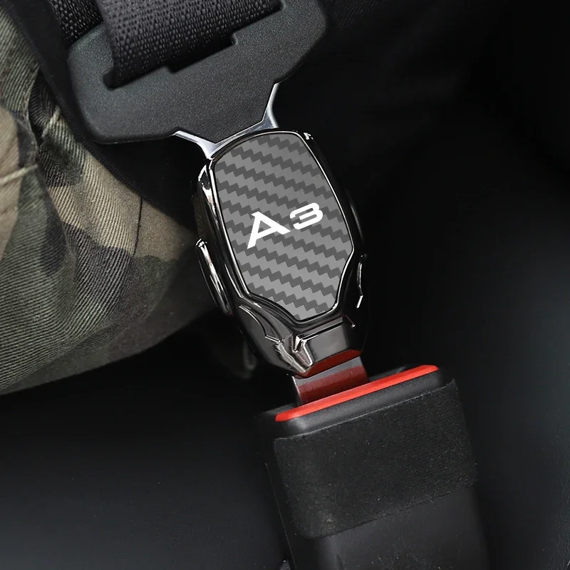 1pc Car Seat Belt Metal Jewelry Seat Belt Accessory Extender For AUDI A3