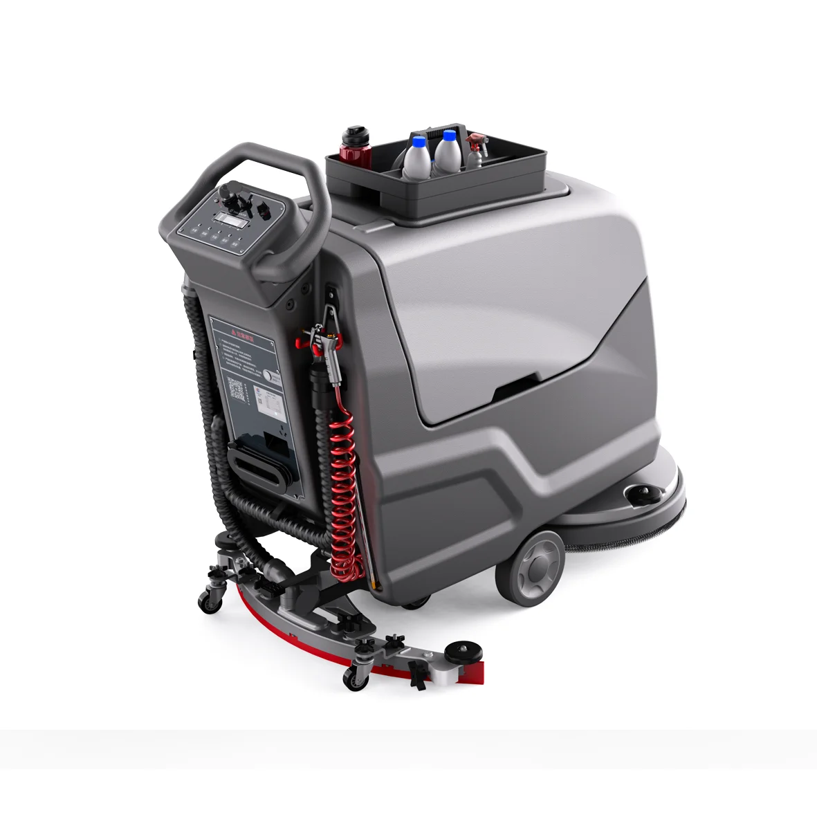 CleanHorse ARES530 مجفف أرضيات كهربائي تجاري يعمل بالبطارية ومنظف أرضيات خرسانية #2