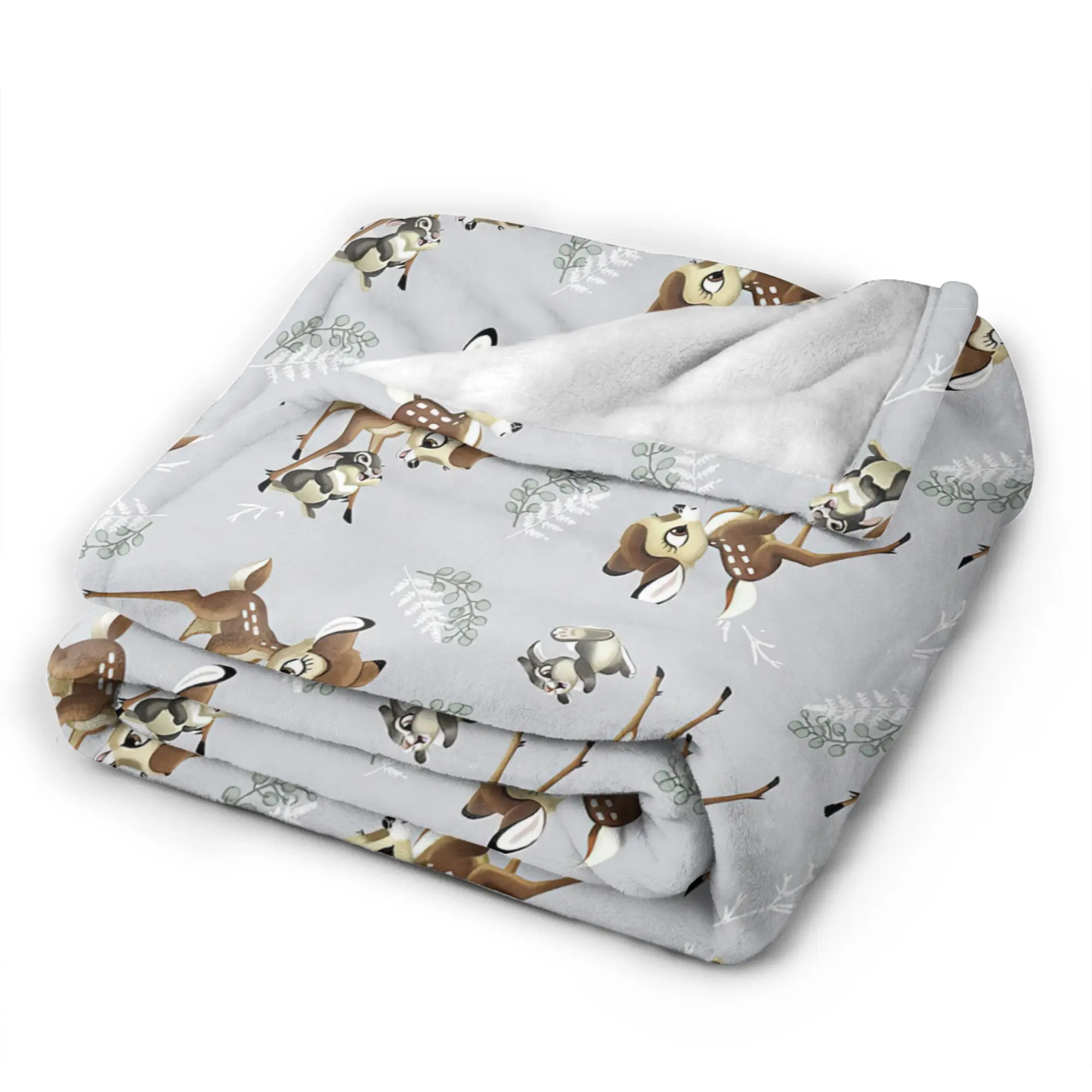 بامبي أرنب نمط الفانيلا البطانيات أنيمي الإبداعية رمي البطانيات للمنزل فندق أريكة 150*125 سنتيمتر أفخم رقيقة لحاف