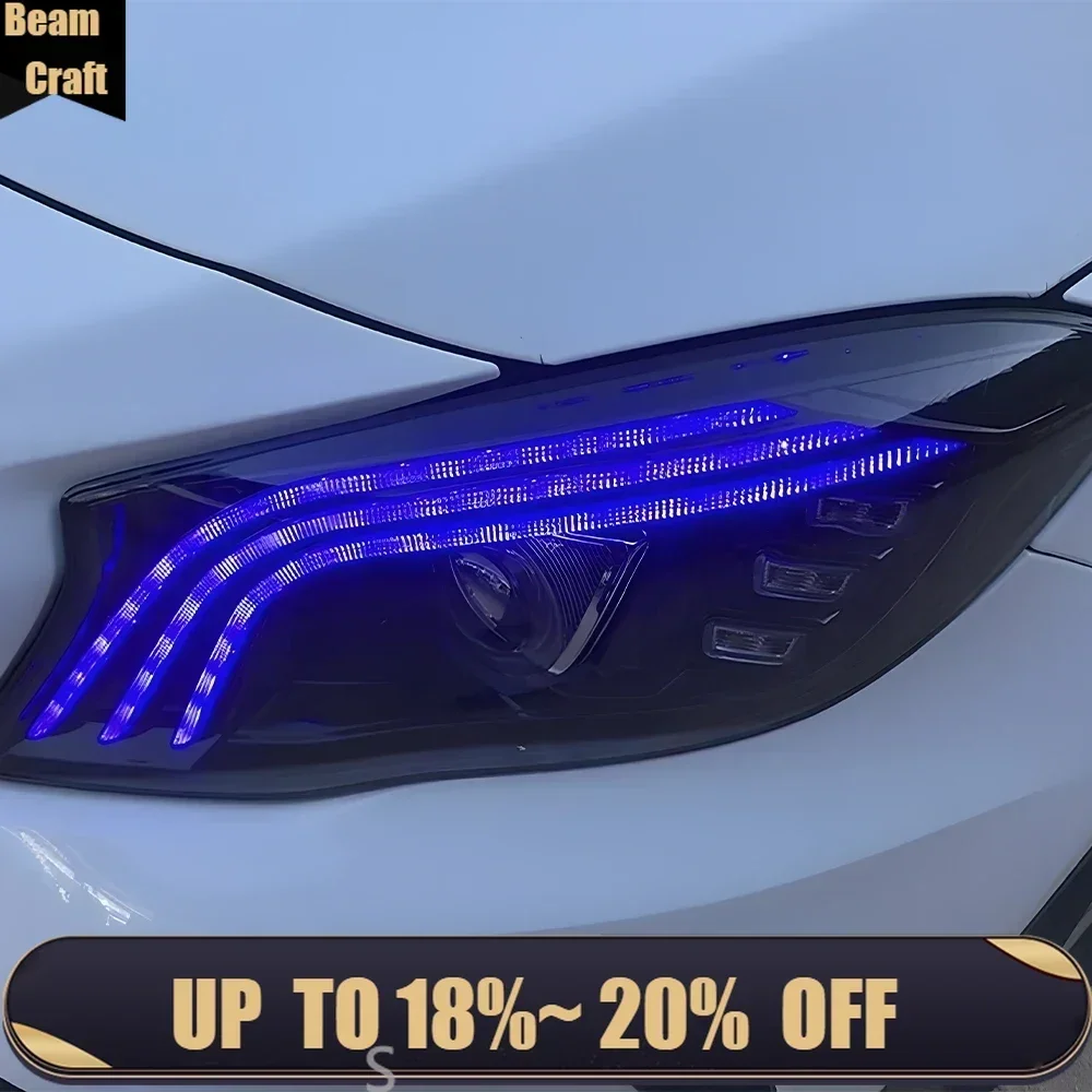 

Auto Front Lamps for Benz Gla 200 W156 2015-2019 Car Headlights Assembly Upgrade Maybach Style Led Projector Lens Accessories