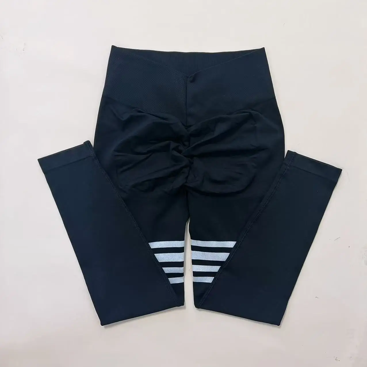 Women Gym V Back Line Leggings Butt Lifting Fitness Athletic Workout Scrunch Leggins Outdoor Yoga Pants Sports Tights S-XL