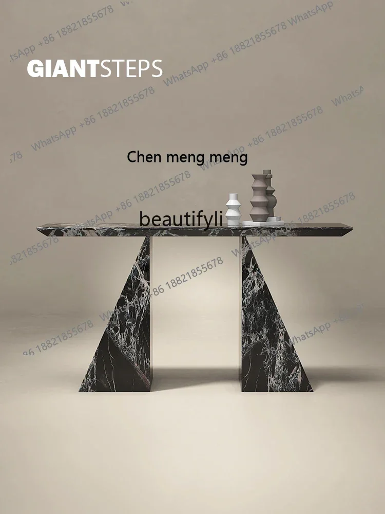 D178  Imported high-end atmospheric luxury stone Italian style strip entry entrance platform light luxury modern, natural marble