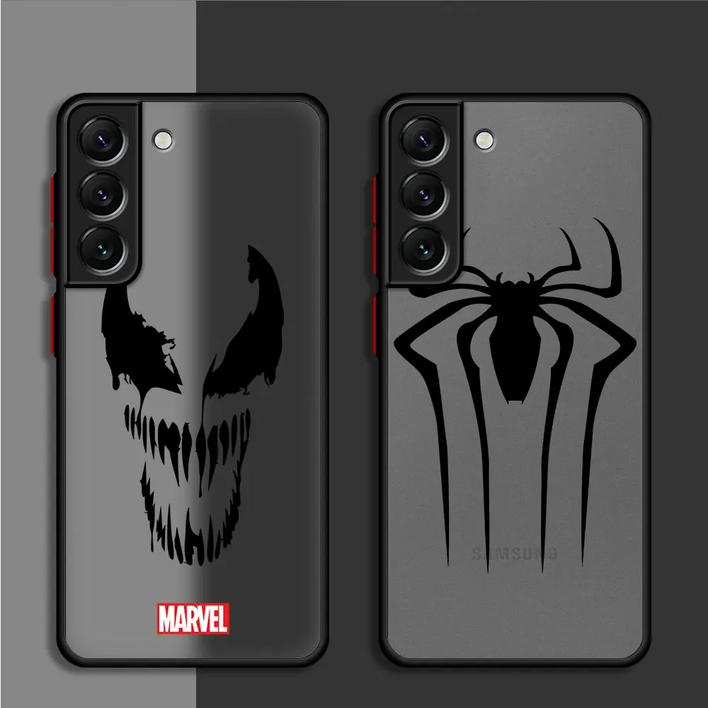 Cover TPU Silicone Marvel Spiderman Ironman Case for Samsung Galaxy S10 S21 Plus S22 5G S10 Lite S9 S20 FE S23 24 Ultra