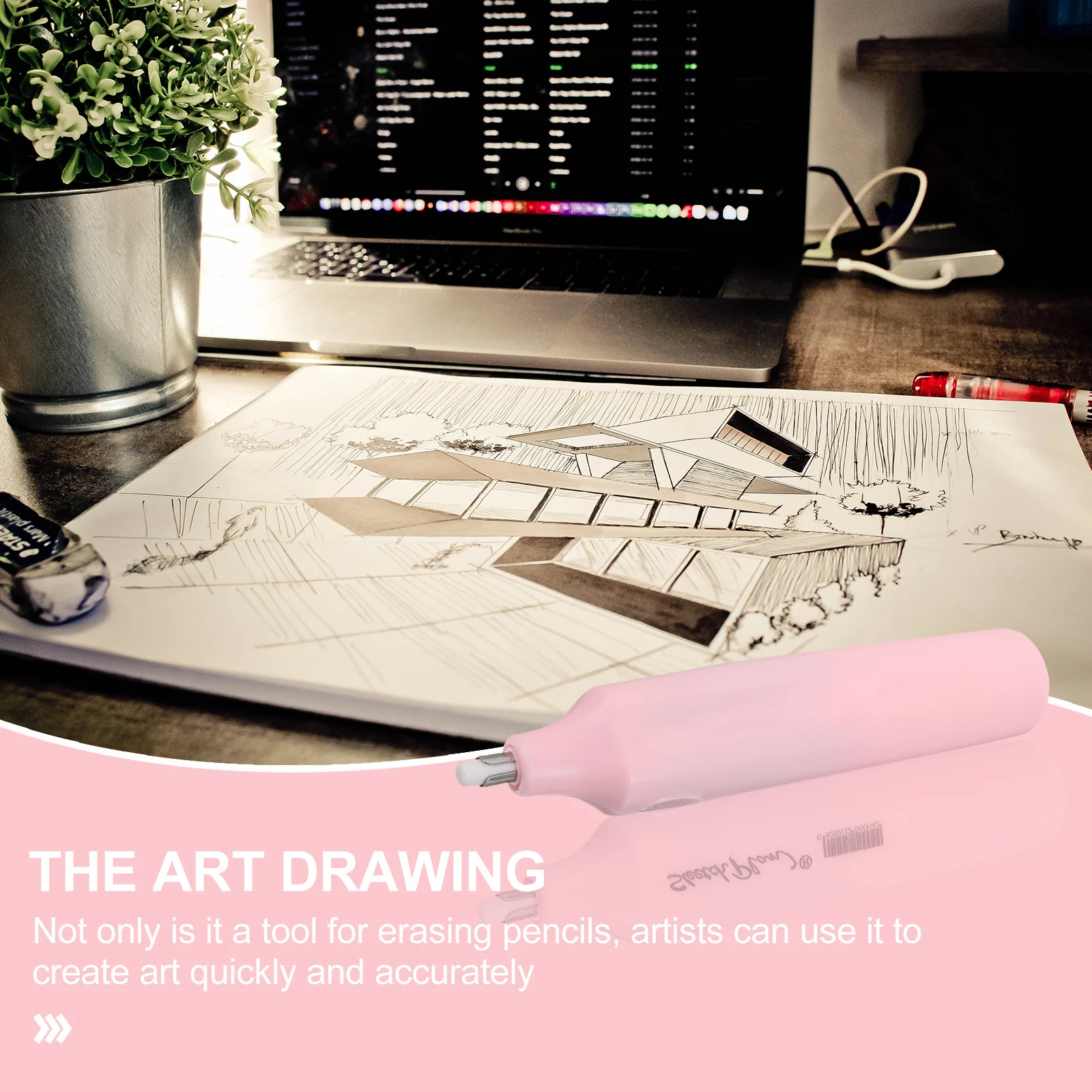 Kit gomma elettrica Materiali premium Design pratico Studenti Operatori d'ufficio Designisti Matita Scrittura Gomma elettrica