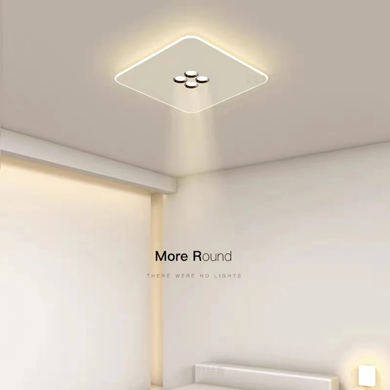 Creative LED Ceiling Lights Living Room Minimalist Decoration Rectangle Bedroom Study Ultra-thin Atmospheric Lighting Fixture