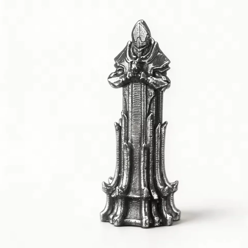 Premium Brass Nickel‑silver Alloy Chess Pieces Good & Evil Themed Mini Tabletop Ornaments Unique Collectible Game Miniatures