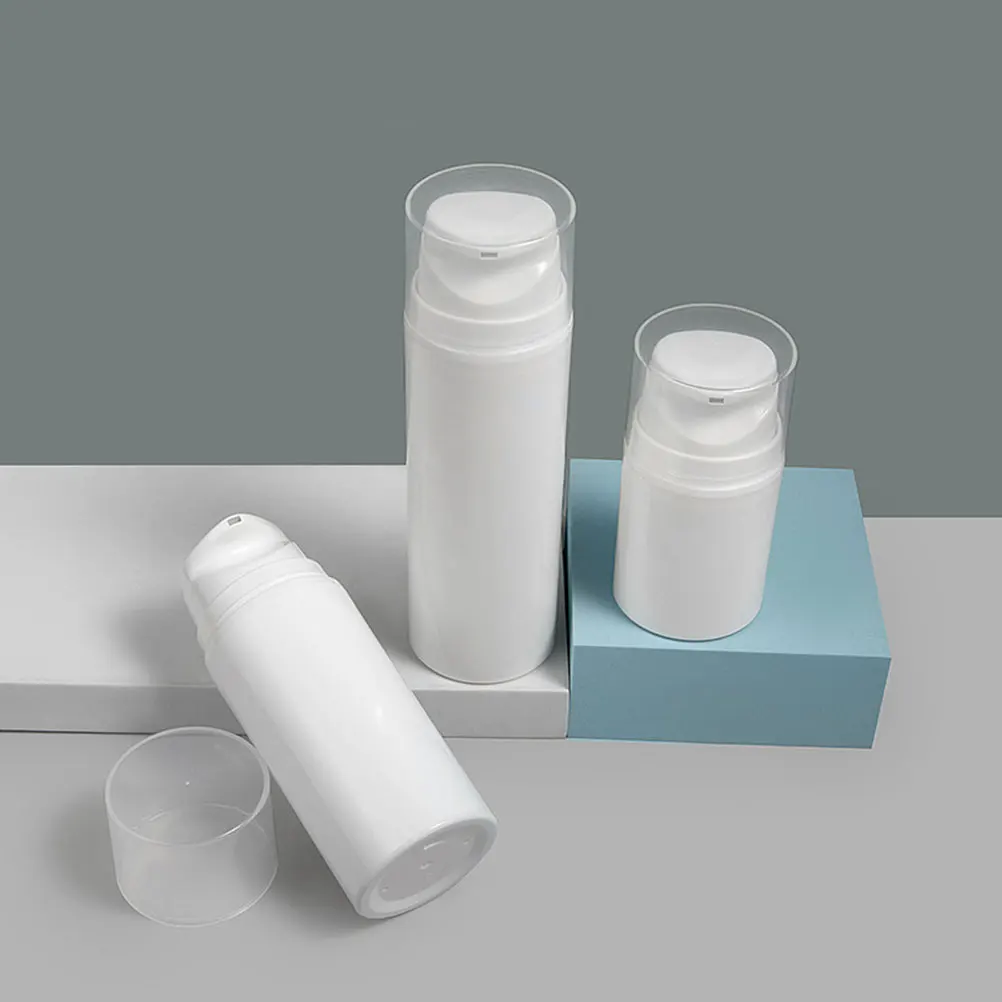 

3 Pcs Bottles Skincare Sub Travel Lotion Container Container Dispenser PP Press Pump Reusable Travel Lotion ganizer Size