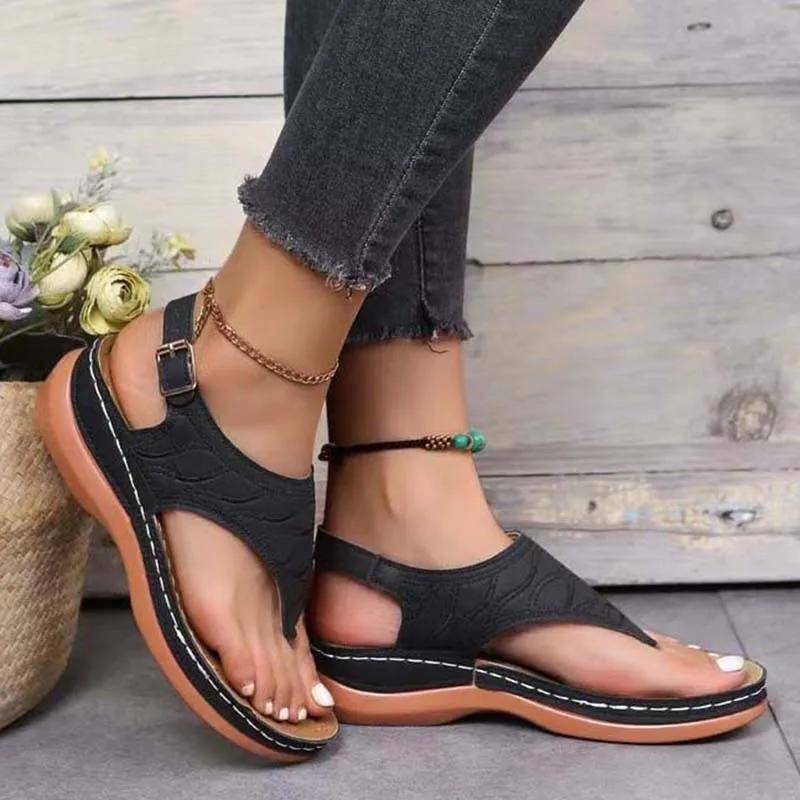 Frauen Sandalen 2023 Sommer Sandalen Mit Niedrigen Absätzen Schuhe Für Frauen Leichte Flip-Flops Casual Alias Mujer Sommer Schuhe