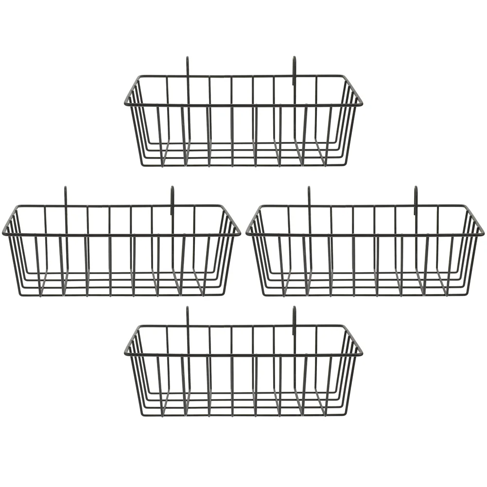 

4pcs Rabbit Hay Rack Black Cages Pet Feeder Bunny Holder Food Racks Reusable Durable Metal Safe Slow Eating Cage Small