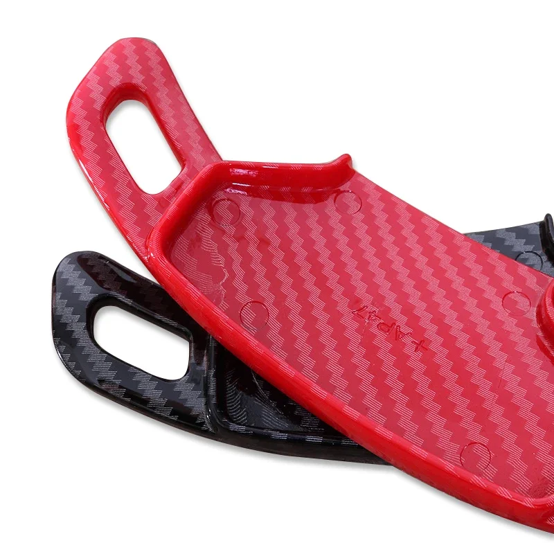 Car Steering Wheel Shift Paddle For Ford Mustang GT Dark Horse EcoBoost 2024-2026 ABS Carbon Fiber Pattern DSG Paddles Shifter 4