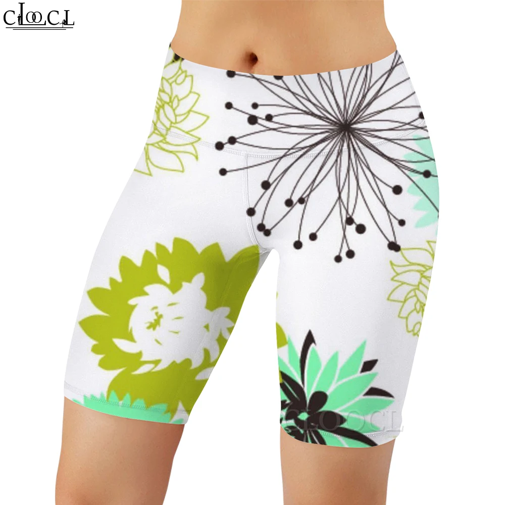 CLOOCL, nuevas mallas sexis para mujer, pantalones cortos con estampado 3D de mariposa para mujer, Push-up, entrenamiento de gimnasio, pantalones de chándal para correr al aire libre