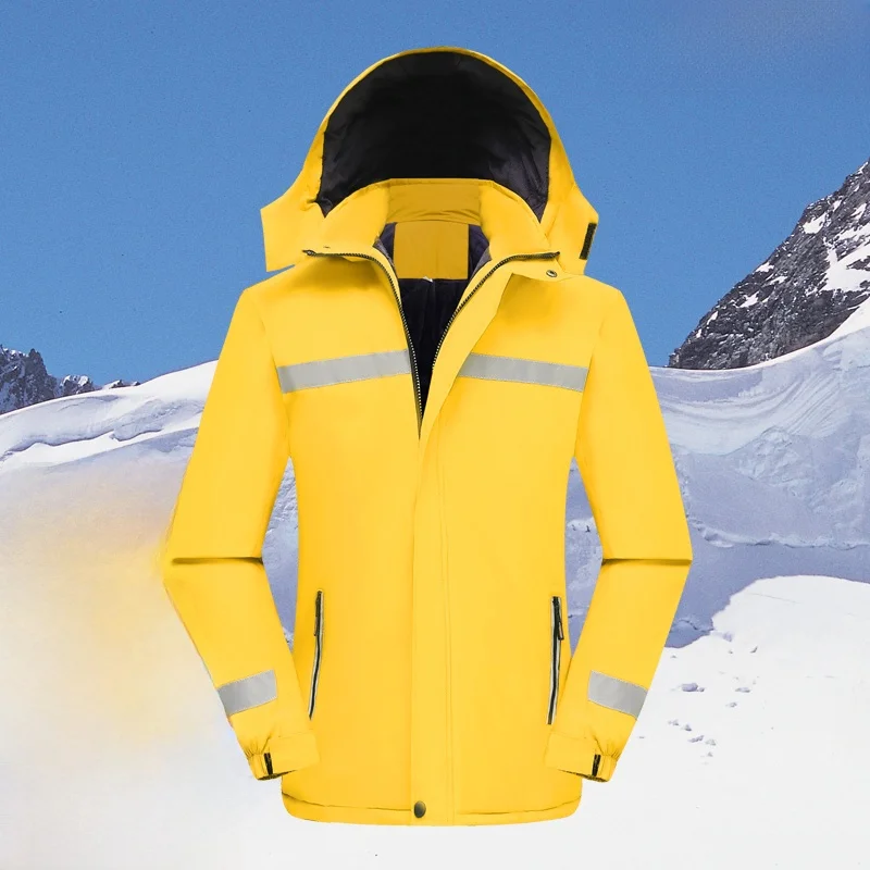 

Thiened Winter Workwear Jaet Men's Cotton Padded ort Coat Youthful Vitali Sle Warmth Insulation Multiple kets