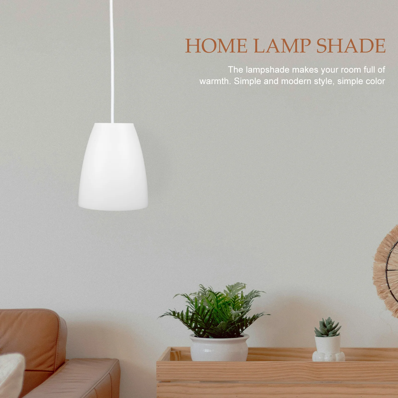 Flat Lampshade Standing Table Desk Accessory Plastic Light Cover Office Chandelier