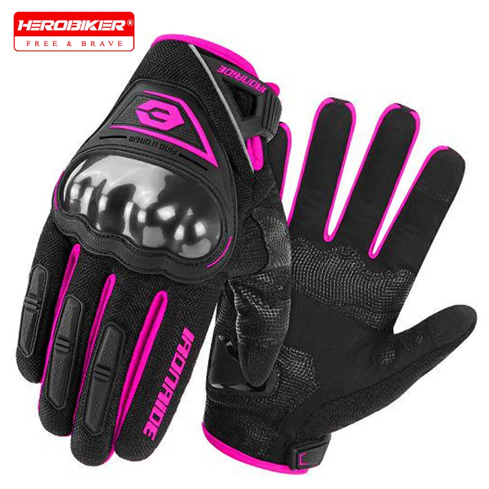 

Motorcycle Gloves Men Full Finger Gloves Cycling Motorbike Guantes Moto Motocross Riding Touch Screen Breathable Protective