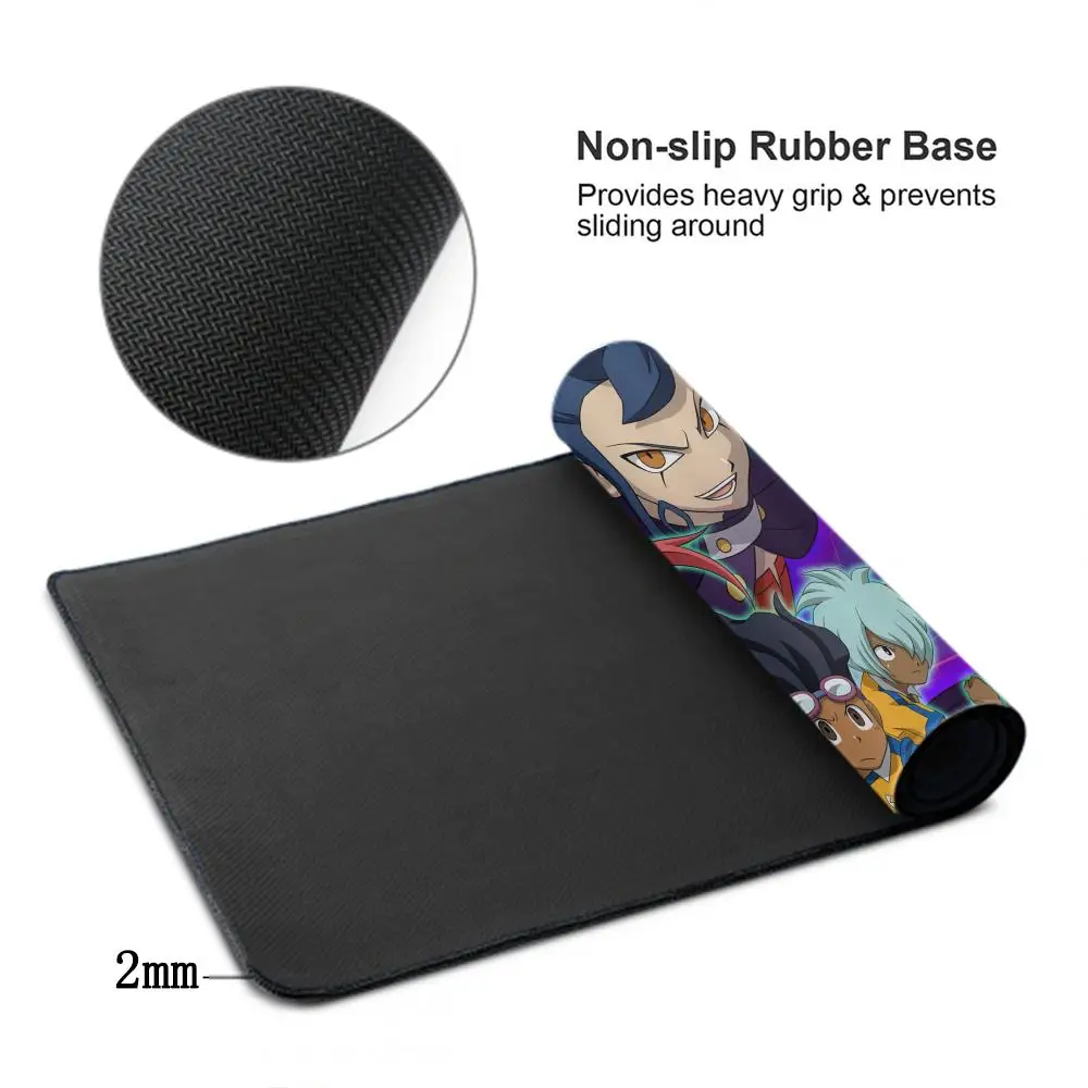 Inazuma Eleven GO Mousepad Pattern Office Desk Padmouse tastiera Anime Computer Large XXL 900x400MM tappetini da gioco per csgo Mouse Pad