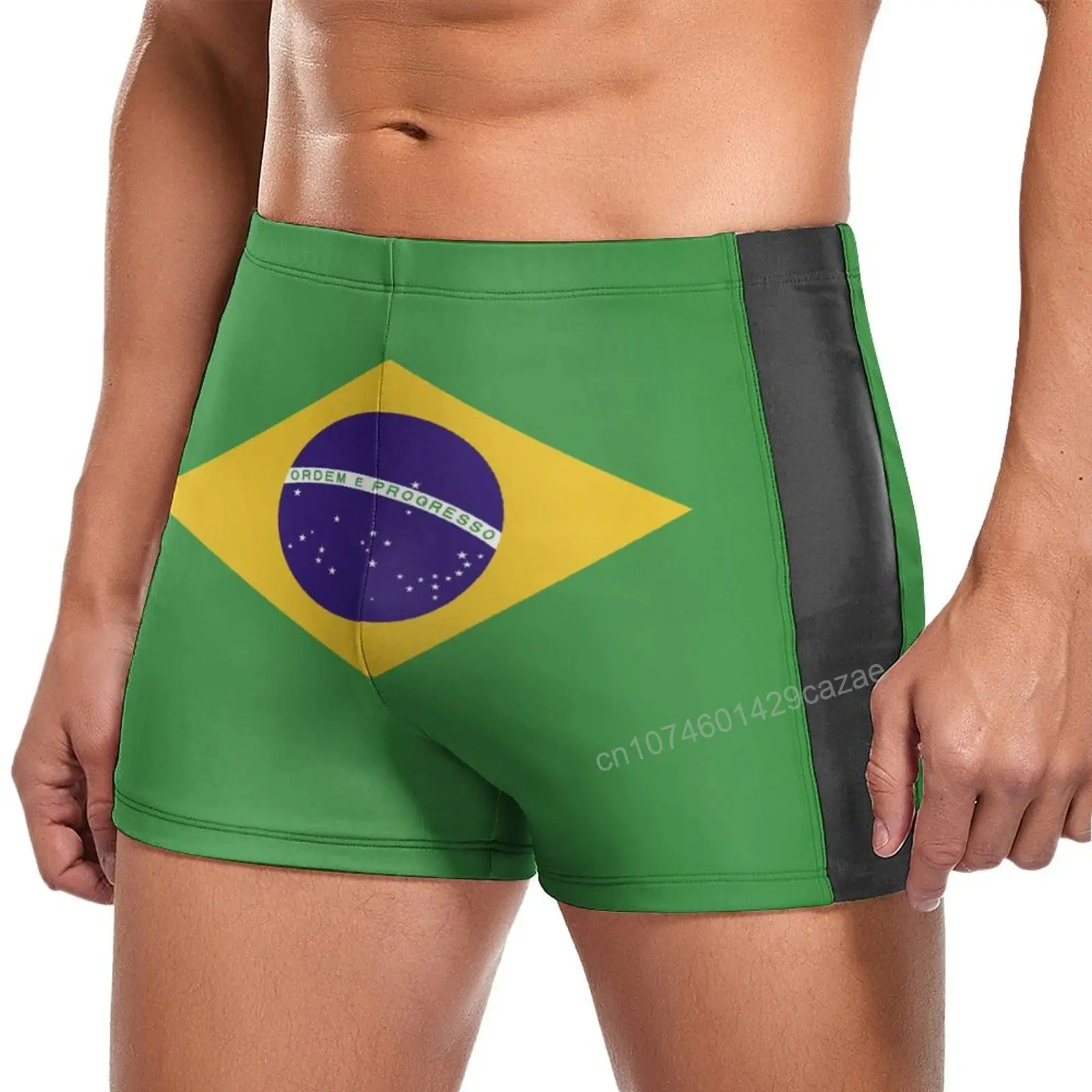 Swimming Trunks Brazil Flag Quick Dry Shorts For Men Swim Beach Short Summer Gift