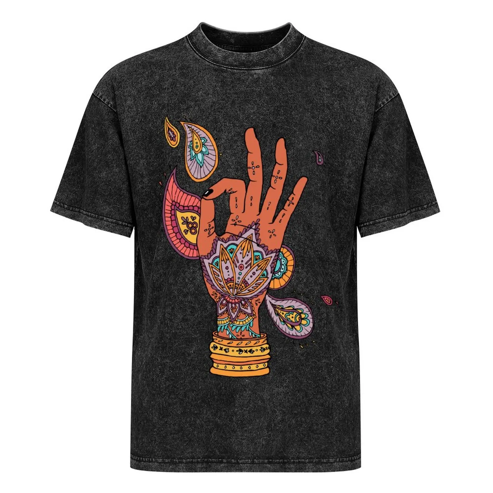 Gyan Mudra T-Shirt custom shirt boys animal print new edition tops Men's t shirts