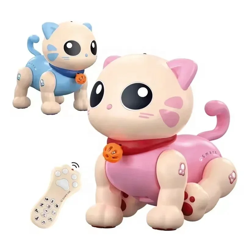 Smart cute programming stunts kitten robot toy touch sensing remote control children's cat