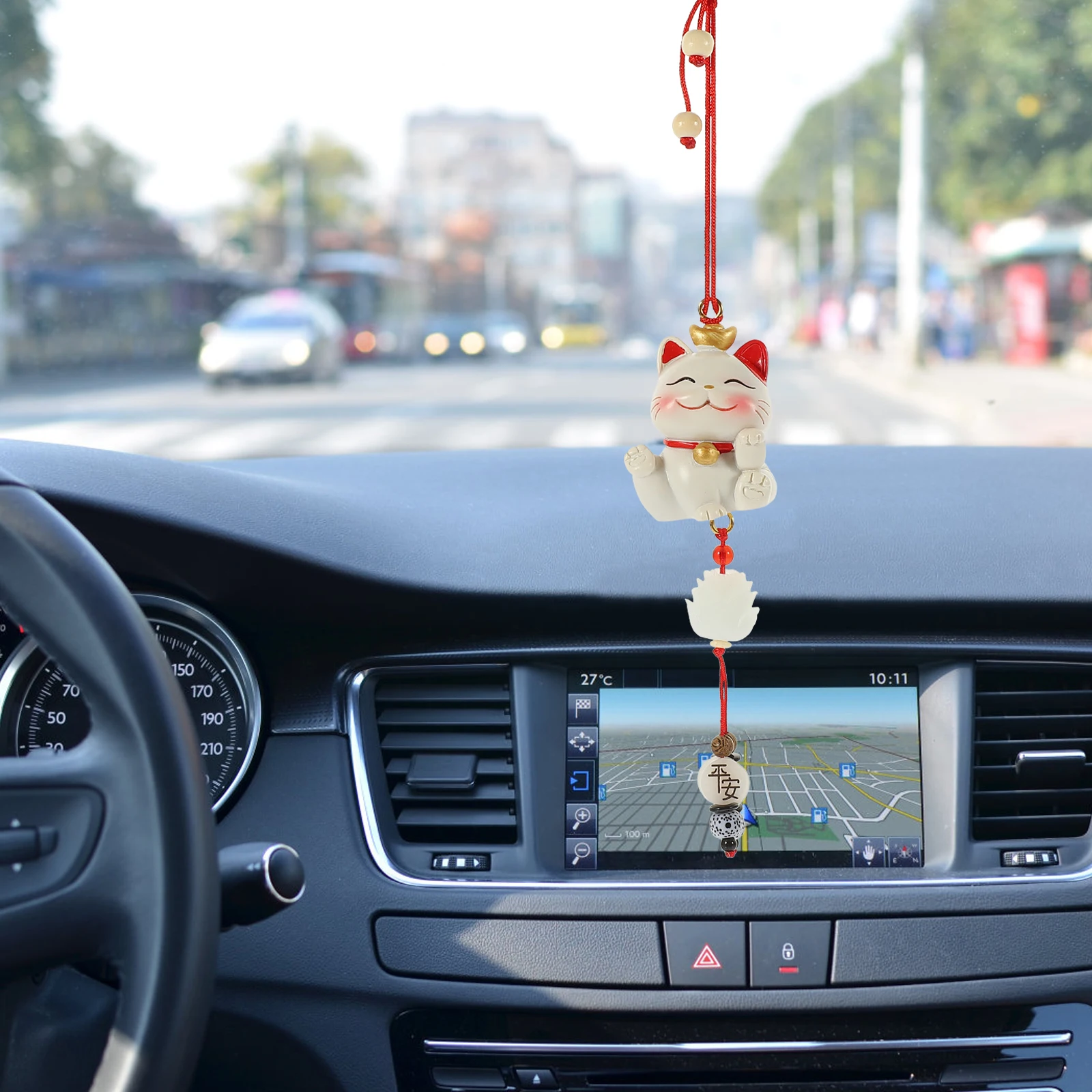 

Car Hanging Resin nament Rearview Mirror Charms Decorations Accessories Vehicle Statue Home Car Decoration