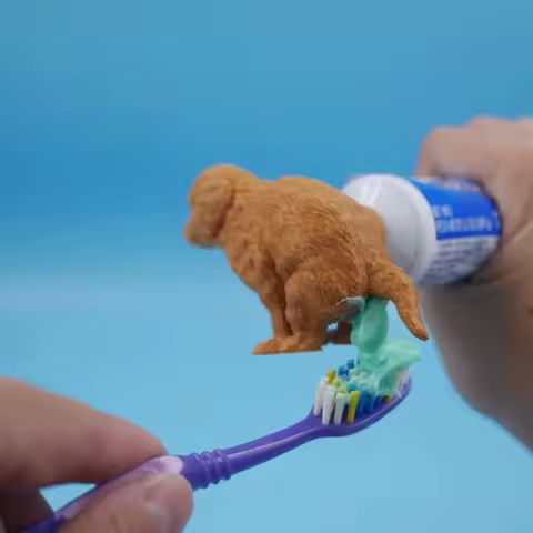 Quirky Dog Butt Toothpaste Dispenser Funny Gag Gift for Dog Lovers Pranksters Unique Bathroom Decor Christmas Present Idea