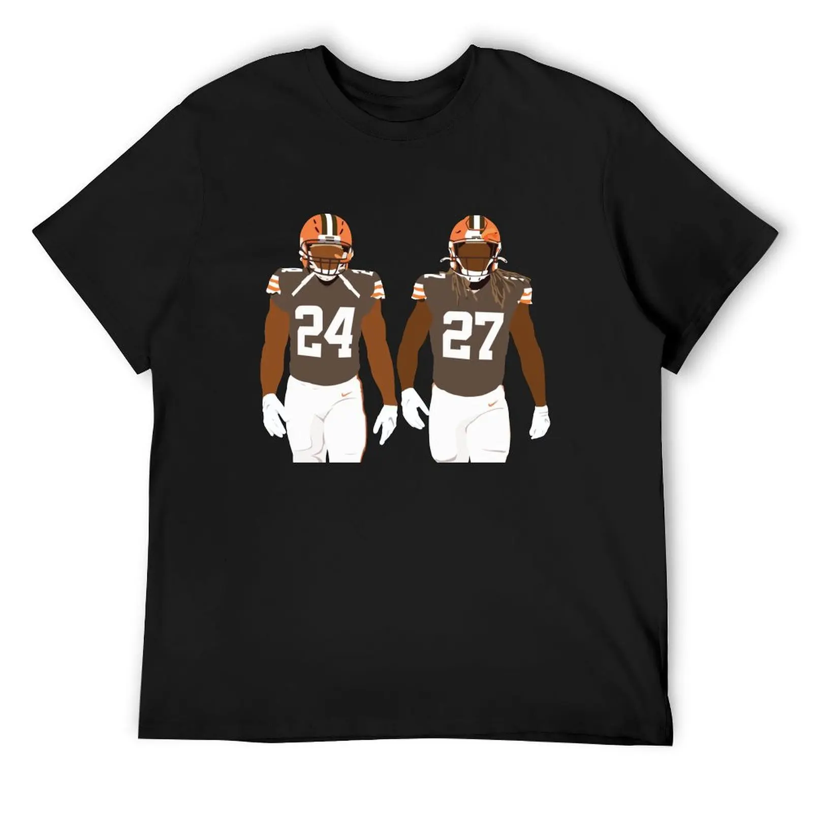 Nick Chubb & Kareem Hunt T-Shirt quick-drying summer clothes men clothings