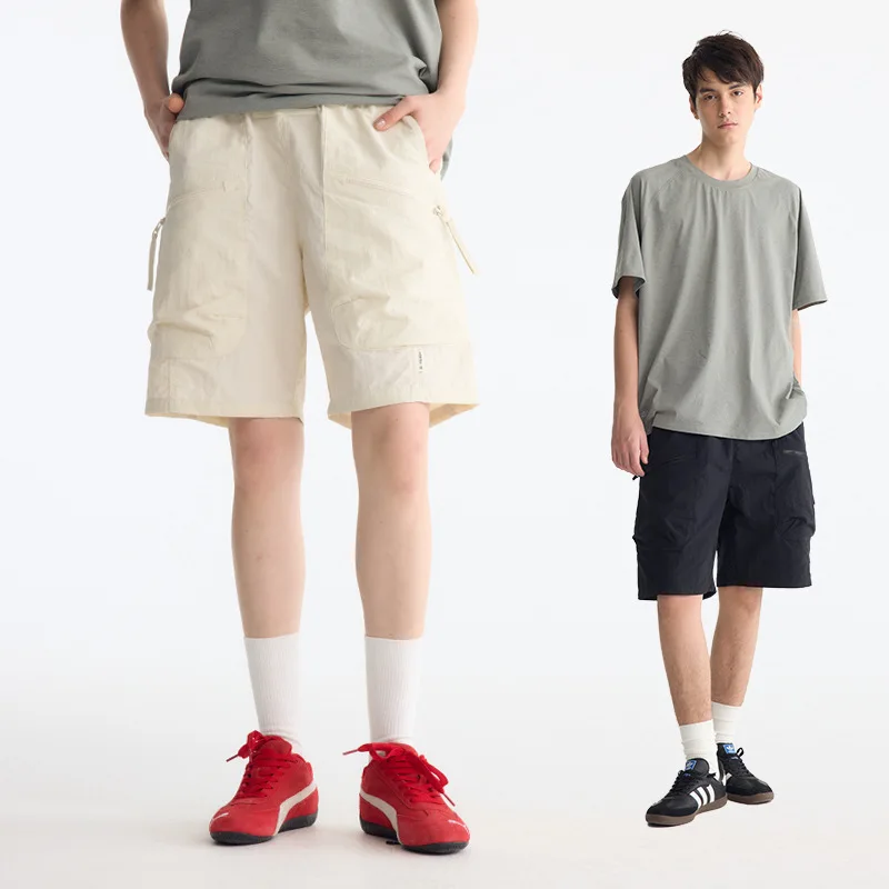 春夏新作アメリカンスタイル作業服通気性速乾ストレートジッパーカジュアルショーツユニセックスルーズ5点ショーツTFXL