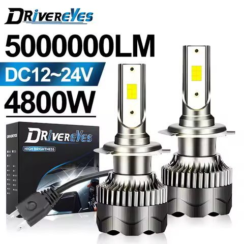 4800W H4 H7 H11 LED Headlight 500000LM 3570 CSP H1 H8 H3 880 881 H27 9007 9008 H13 9012 HIR2 9005 9006 HB3 HB4 H9 4300K 6000K 8K